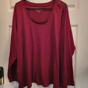Burgandy long sleeve tshirt